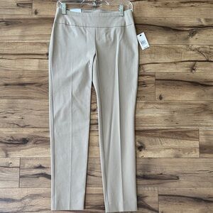 Crown & Ivy Tan Straight Leg Women's Pants